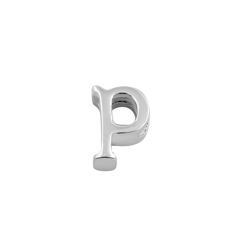 Sterling Silver Lowercase  "p" Pendant