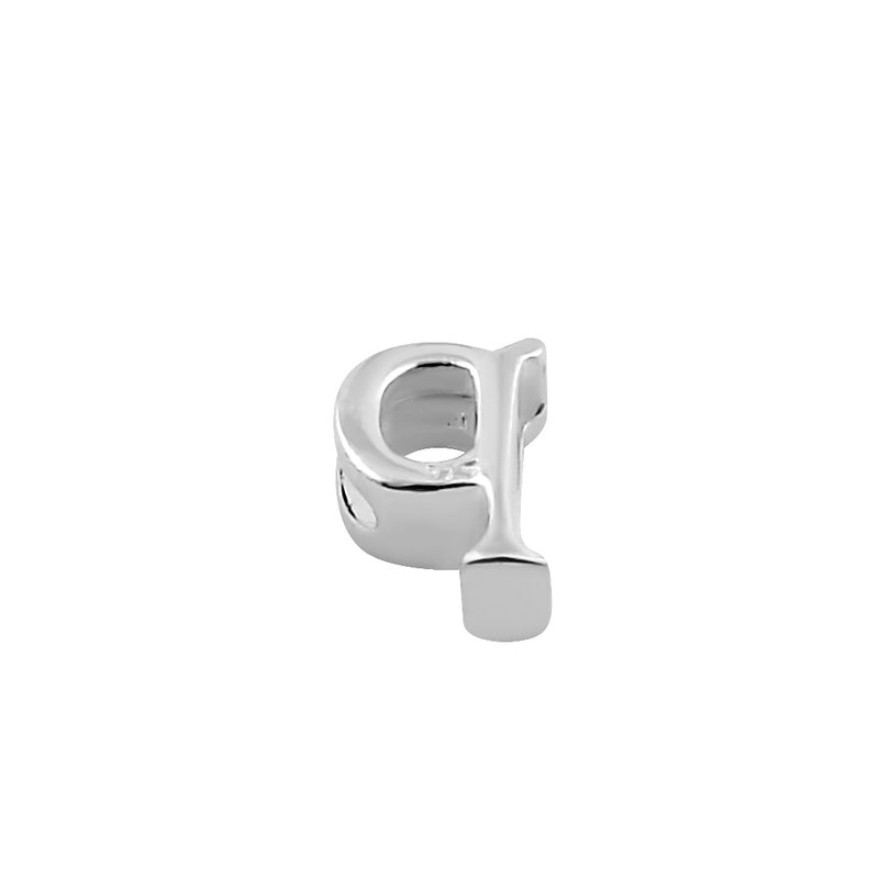 Sterling Silver Lowercase  "p" Pendant