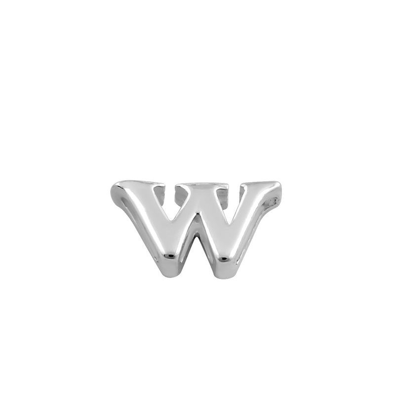 Sterling Silver Lowercase  "w" Pendant