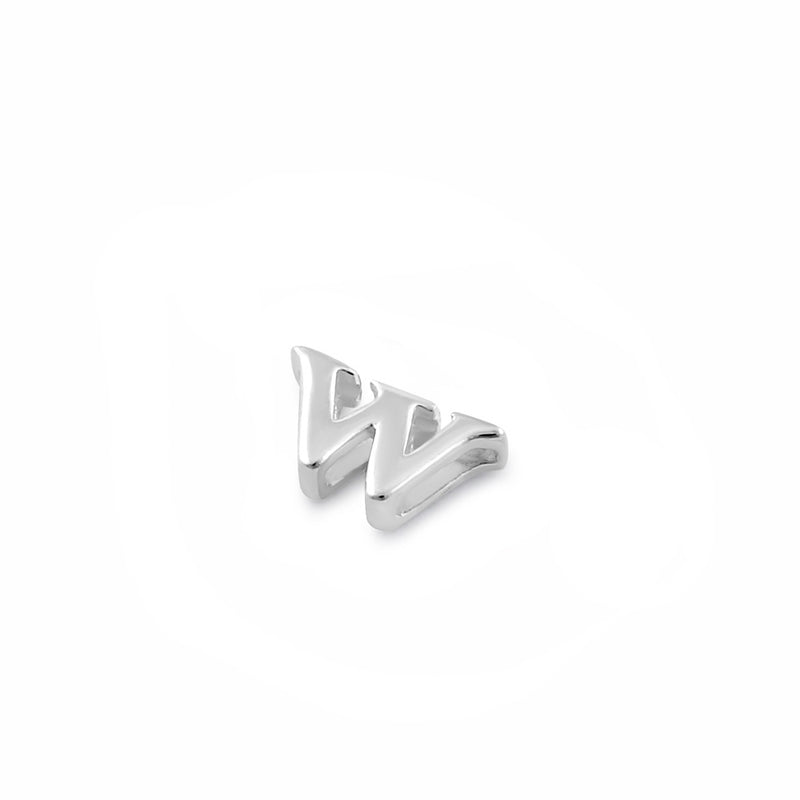 Sterling Silver Lowercase  "w" Pendant