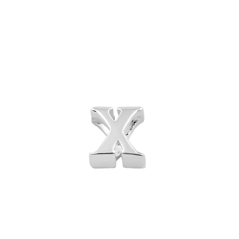 Sterling Silver Lowercase  "x" Pendant