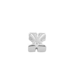 Sterling Silver Lowercase  "x" Pendant