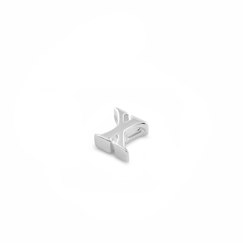 Sterling Silver Lowercase  "x" Pendant