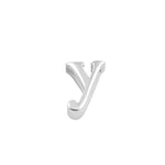 Sterling Silver Lowercase  "y" Pendant