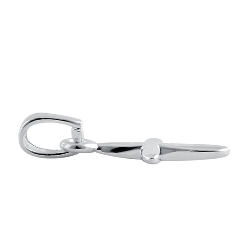 Sterling Silver Plain Rounded Cross Pendant