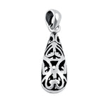 Sterling Silver Filigree Drop Pendant
