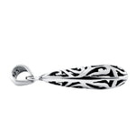 Sterling Silver Filigree Drop Pendant