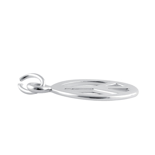 Sterling Silver Peace Sign Pendant
