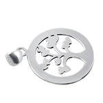 Sterling Silver Family Hearts Love Forever Pendant