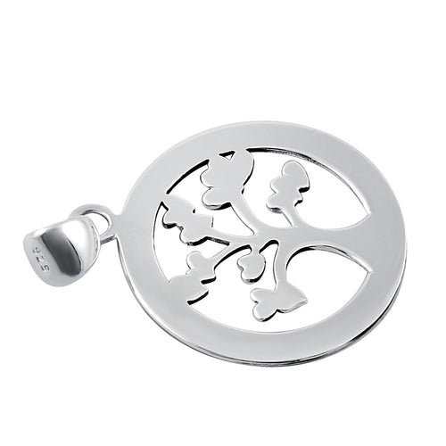 Sterling Silver Family Hearts Love Forever Pendant