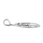 Sterling Silver Family Hearts Love Forever Pendant