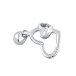Sterling Silver Double Heart Pendant
