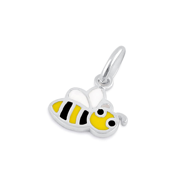 Sterling Silver Enamel Bee Pendant