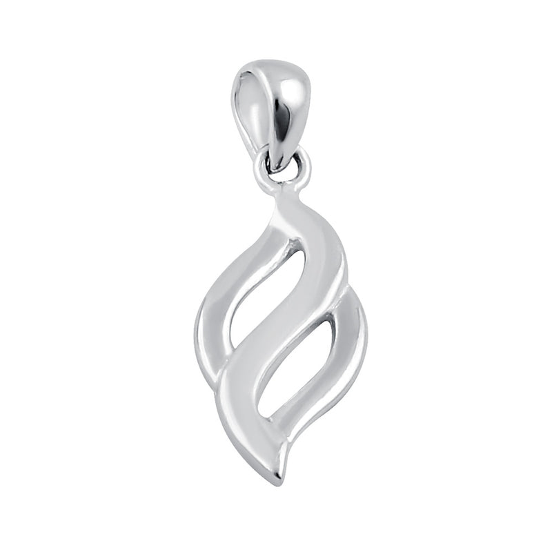 Sterling Silver Flame Pendant