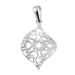 Sterling Silver Leaf Star Pendant