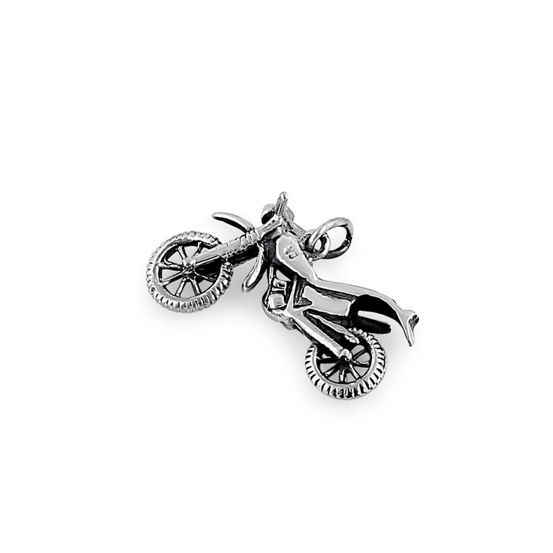 Sterling Silver Motorcycle Pendant