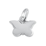 Sterling Silver Multi Color Butterfly Enamel Pendant