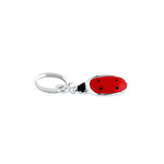 Sterling Silver Red Enamel Ladybug Pendant