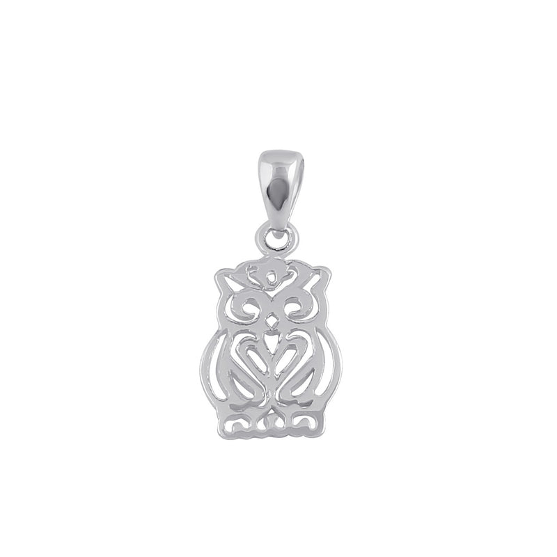 Sterling Silver Owl Pendant