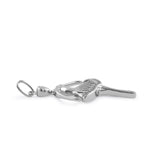 Sterling Silver Ballerina CZ Pendant