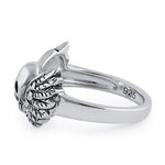 Sterling Silver Winged Skull Ring