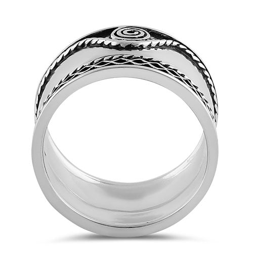 Sterling Silver Bali Swirl Ring