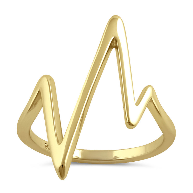 Heartbeat Ring Gold-plated Sterling Silver Heartbeat Ring Gold-plated Sterling Silver