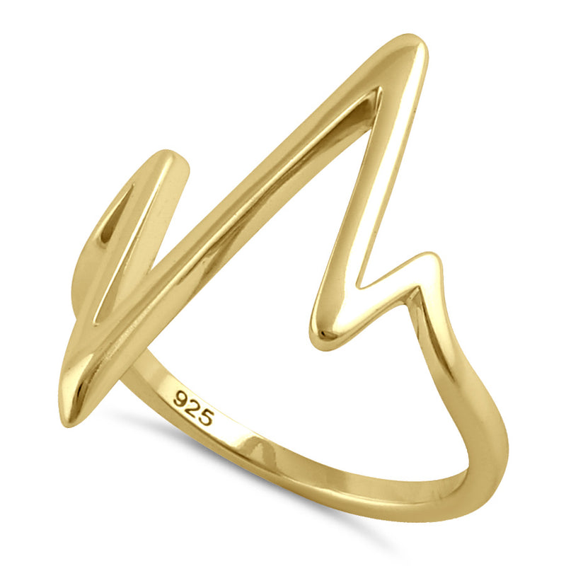 Heartbeat Ring Gold-plated Sterling Silver Heartbeat Ring Gold-plated Sterling Silver