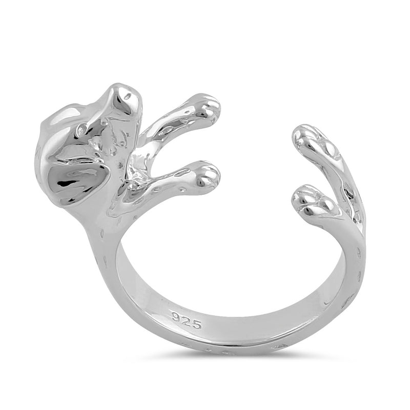 Sterling Silver Labrador Dog Ring