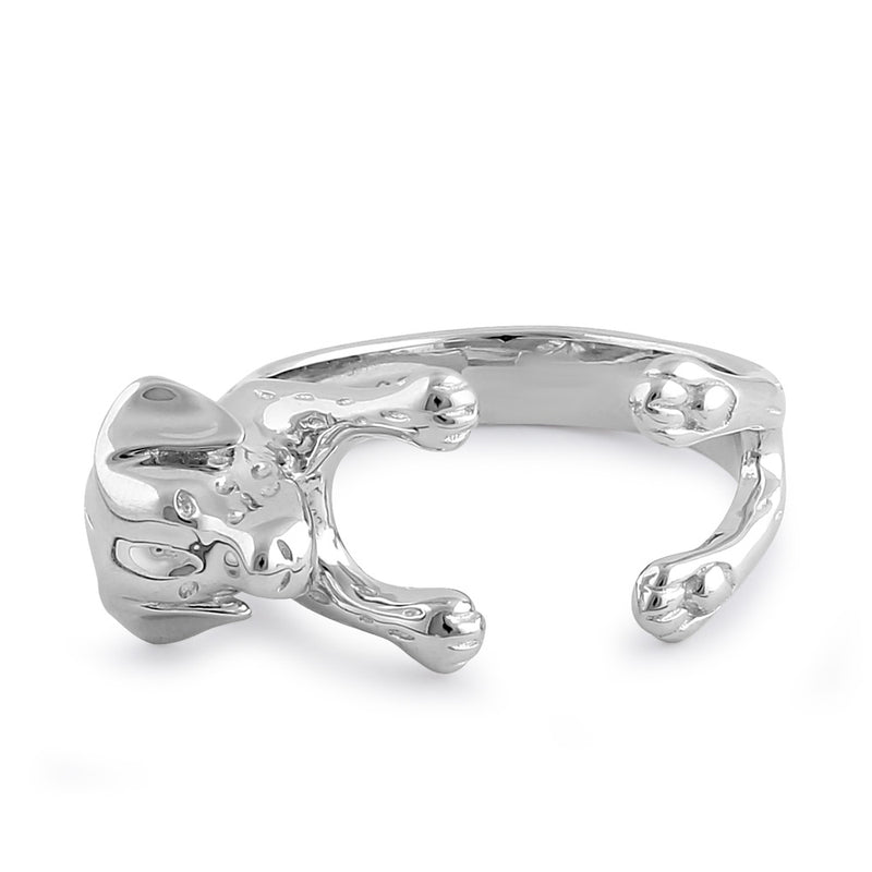 Sterling Silver Labrador Dog Ring
