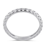 Sterling Silver Basket Band Ring