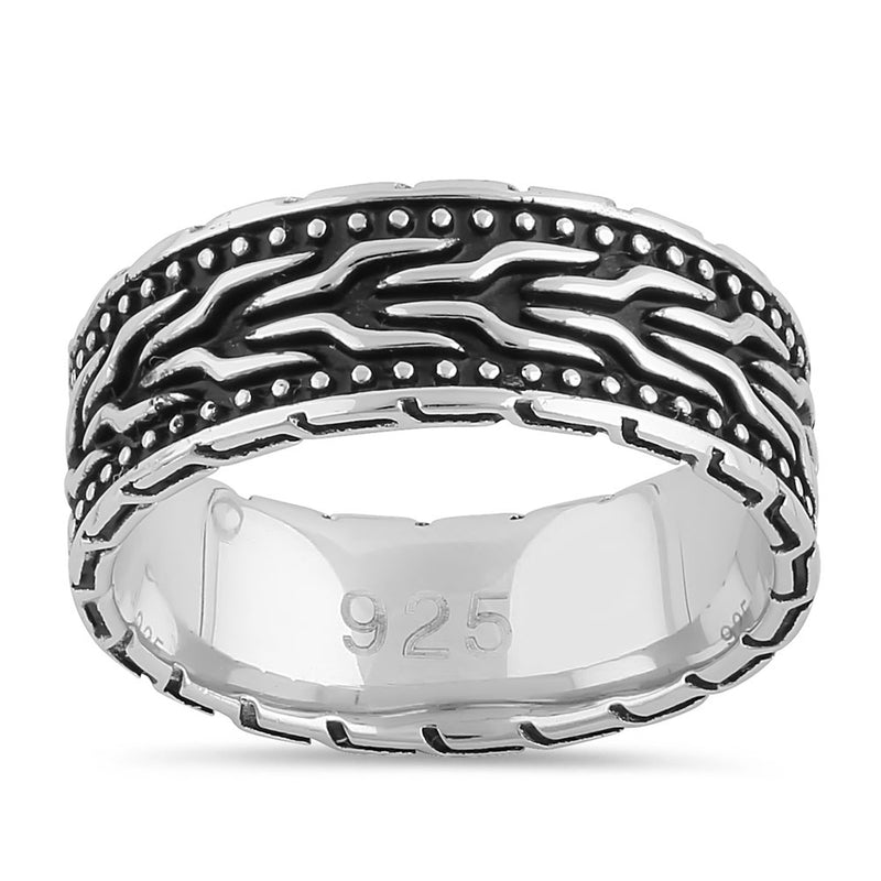 Sterling Silver Pattern Band