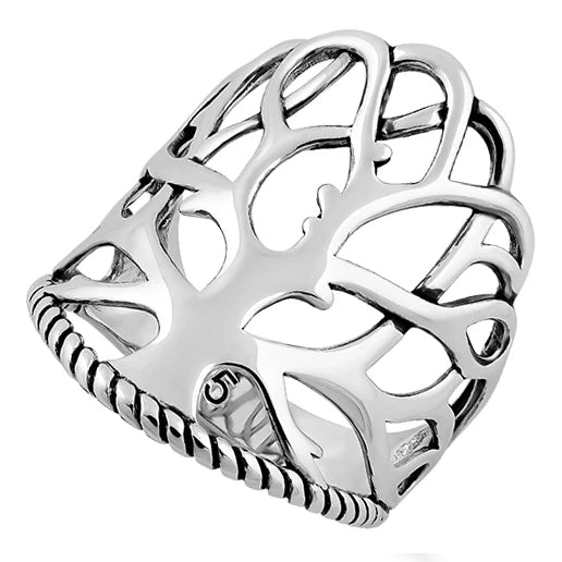 Sterling Silver Tree of Life Ring