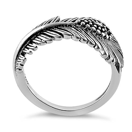 Sterling Silver Peacock Feather Ring