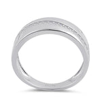 Sterling Silver Clear CZ Band Ring