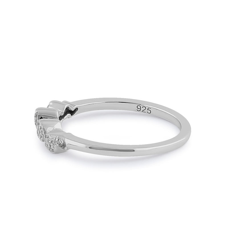 Sterling Silver Clear CZ Sparkle Ring