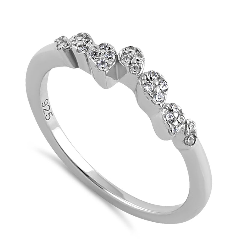 Sterling Silver Clear CZ Sparkle Ring