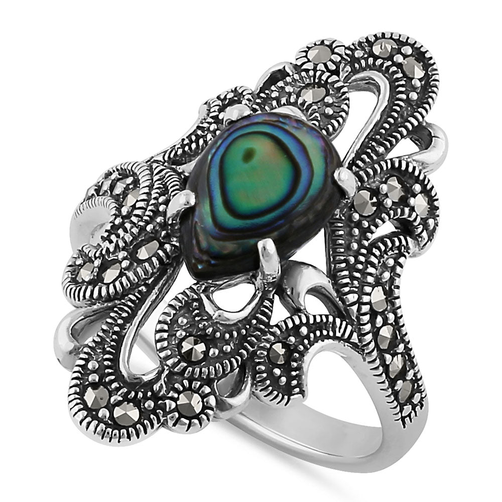 Sterling Silver Marcasite Rings | Marcasite Rings - 70% Below Retail