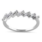 Sterling Silver Baguette CZ Ring