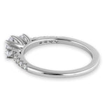 Sterling Silver 3 Stone CZ Ring