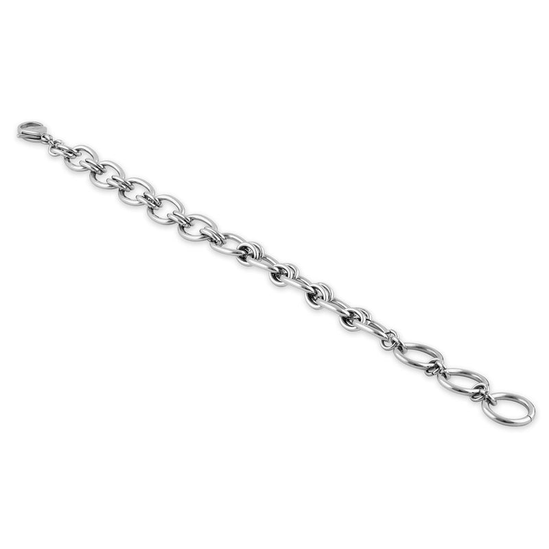 Stainless Steel Oval Link Bracelet