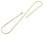 Sterling Silver Gold Plated Twisted Serpentine Chains 1.0MM