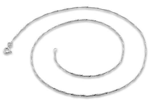 Sterling Silver Twisted Serpentine Chain 1.4MM