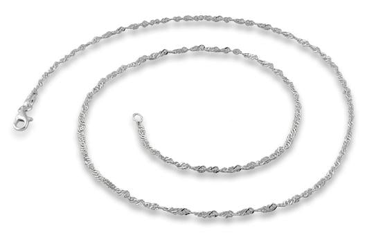 Sterling Silver Singapore Chain 2.2MM