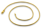 14K Gold Plated Sterling Silver Snake Chain 1.5MM