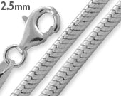 Sterling Silver Italian Snake Chain 2.5 MM