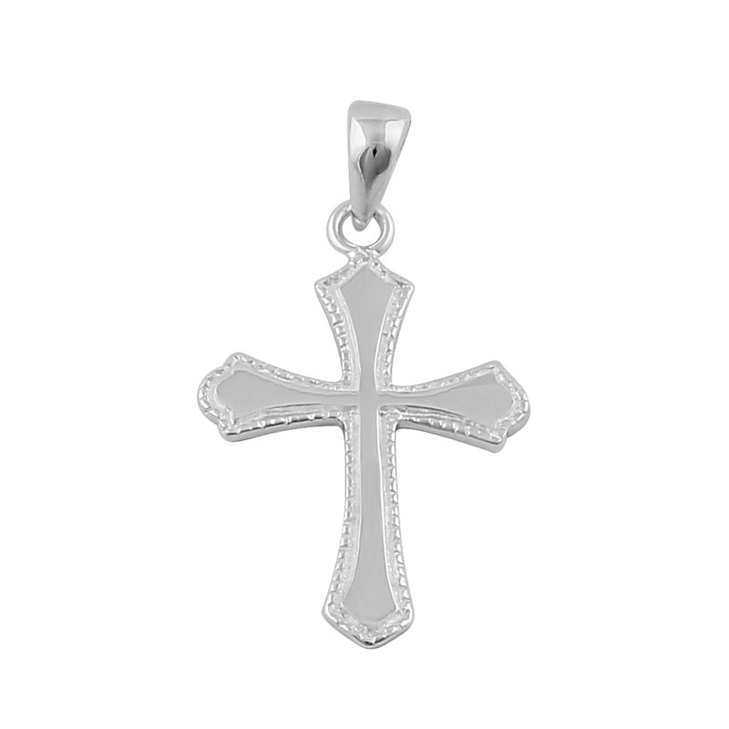 Sterling Silver Rustic Cross Pendant