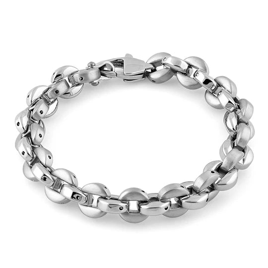 Stainless Steel Round Link Bracelet