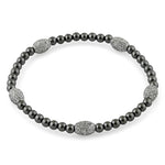 Hematite Bead Gemstone Bracelet