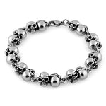 Stainless Steel Phantom Skull Link Bracelet